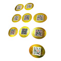 Customized Anti-counterfeit Sticker Scratch Off Qr 3d Code Label